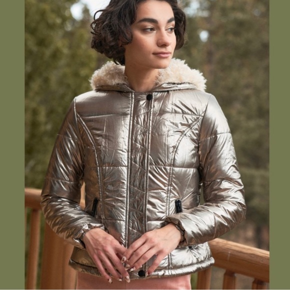 KismetsKloset Jackets & Blazers - Quilted Baby Puffer Coat w/Faux Fur Lining